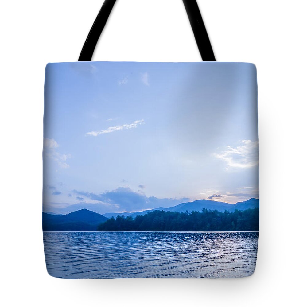 Colors Tote Bag featuring the photograph Lake Santeetlah In Great Smoky Mountains North Carolina #17 by Alex Grichenko