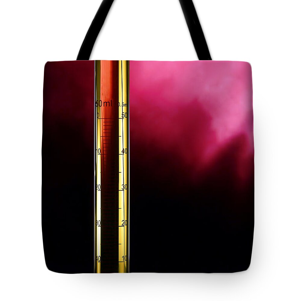 Cylinder Tote Bag featuring the photograph Laboratory Equipment in Science Research Lab #19 by Science Research Lab