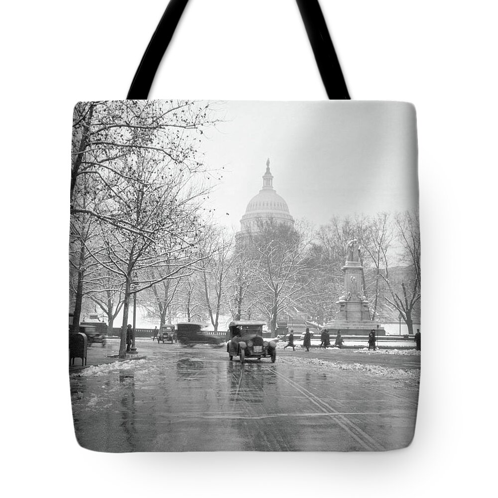 Photography Tote Bag featuring the photograph 1920s 1930s The Capitol Building by Vintage Images