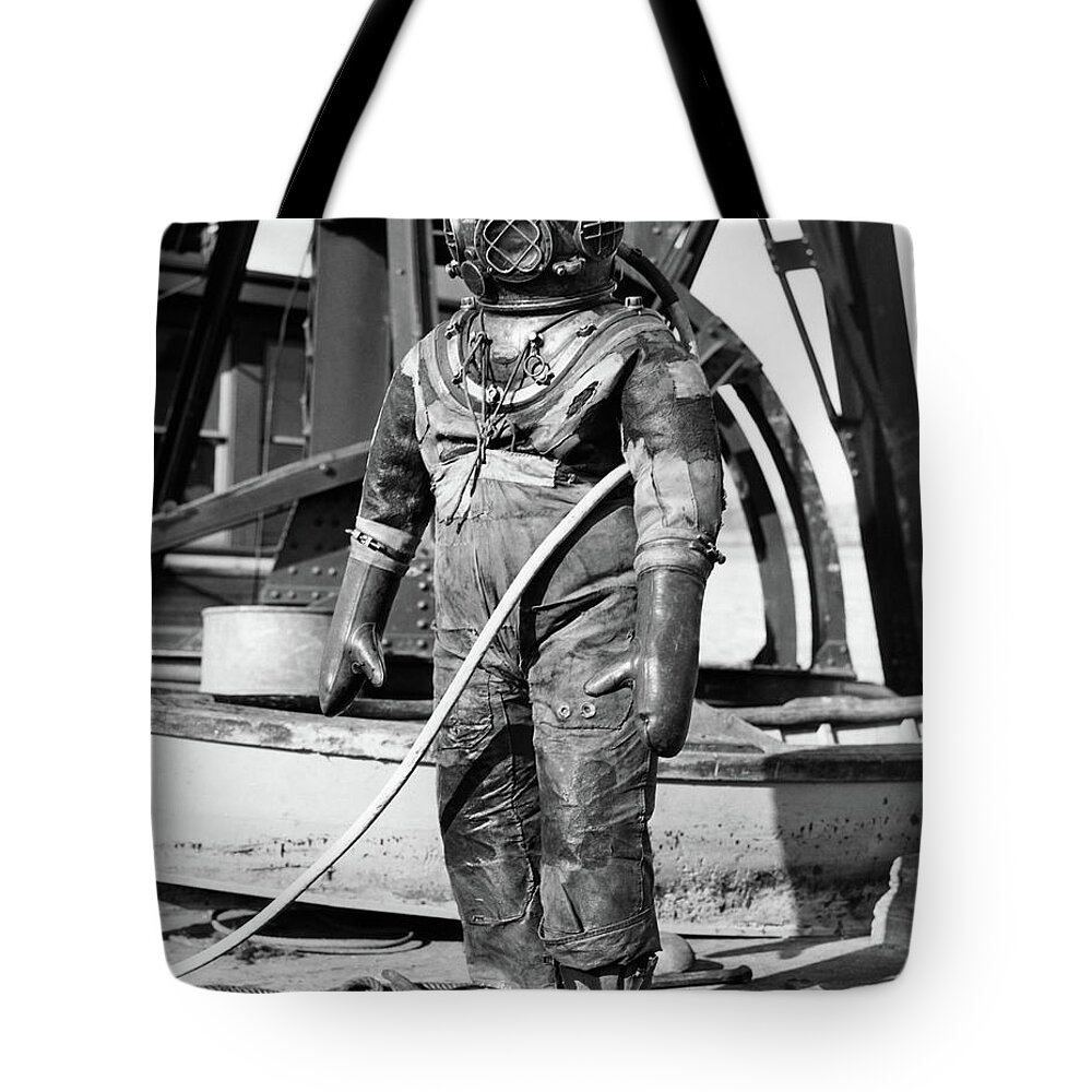 Photography Tote Bag featuring the photograph 1930s 1940s Full Figure Of Man by Vintage Images