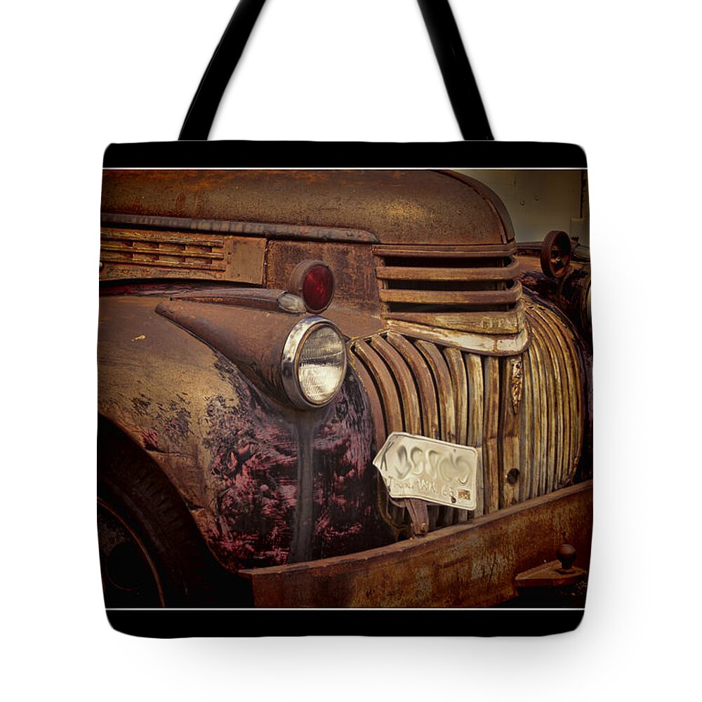 Chevy Tote Bag featuring the photograph 1946 Chevy Truck by Ron Roberts