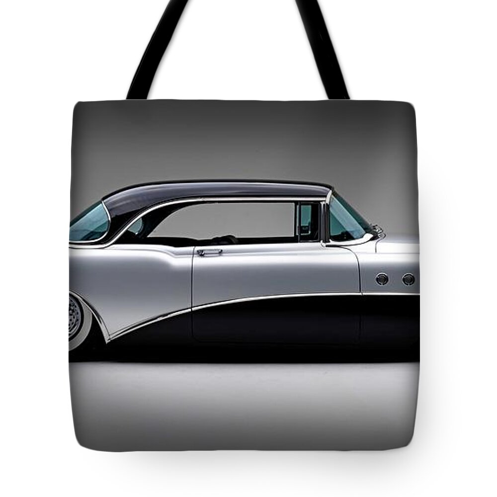 Car Tote Bag featuring the photograph 1955 Buick Roadmaster by Gianfranco Weiss
