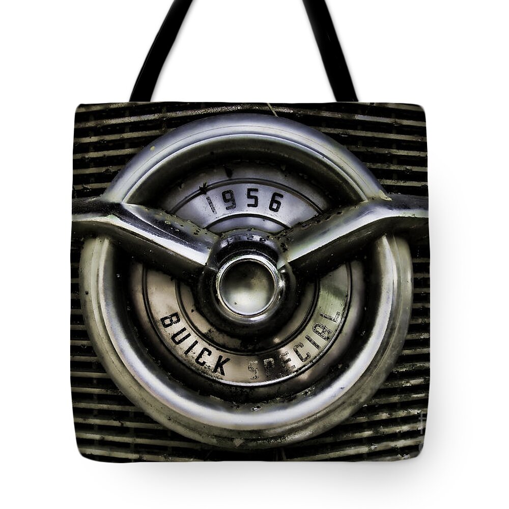 Automobile Tote Bag featuring the photograph 1956 Buick Special Two by Ken Johnson