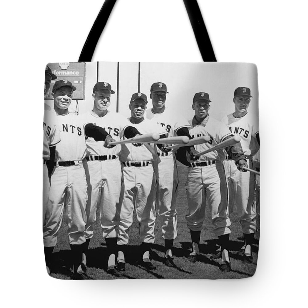 1961 Tote Bag featuring the photograph 1961 San Francisco Giants by Underwood Archives