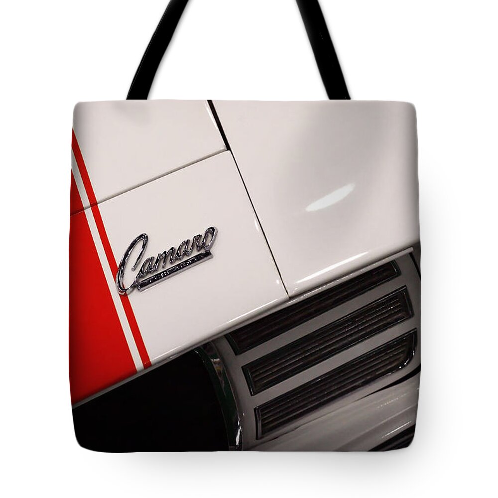1969 Tote Bag featuring the photograph 1969 Chevrolet Camaro SS Indianapolis 500 Pace Car by Gordon Dean II