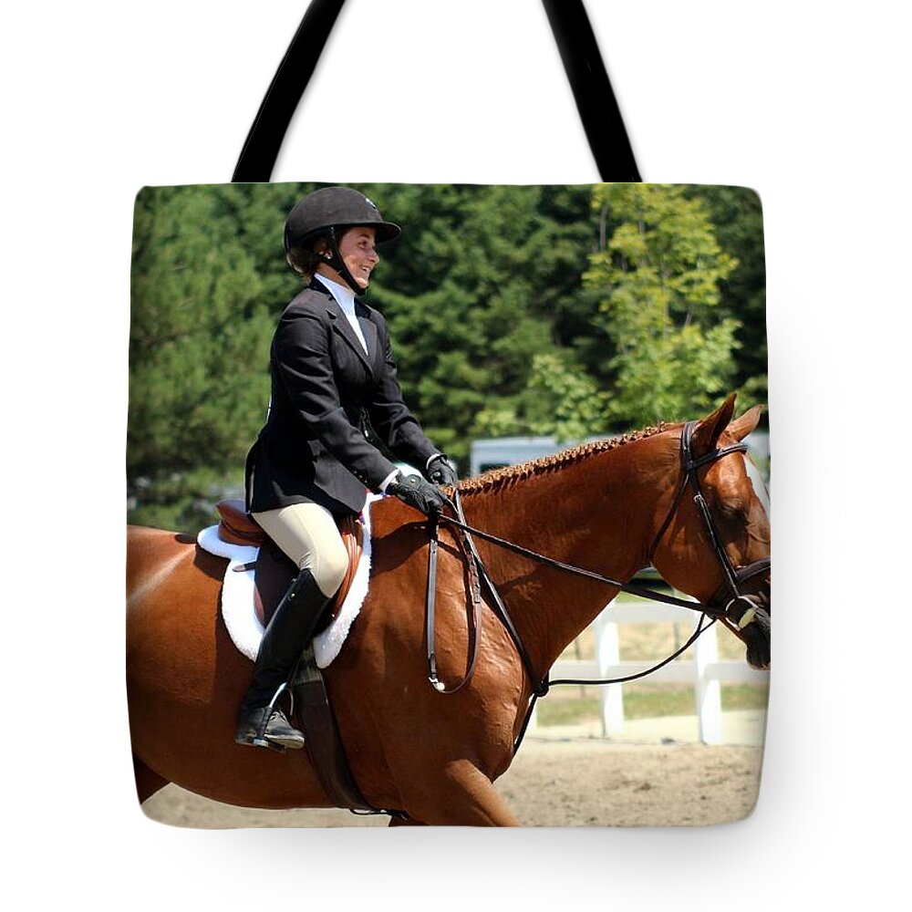 Horse Tote Bag featuring the photograph 1hunter68 by Janice Byer