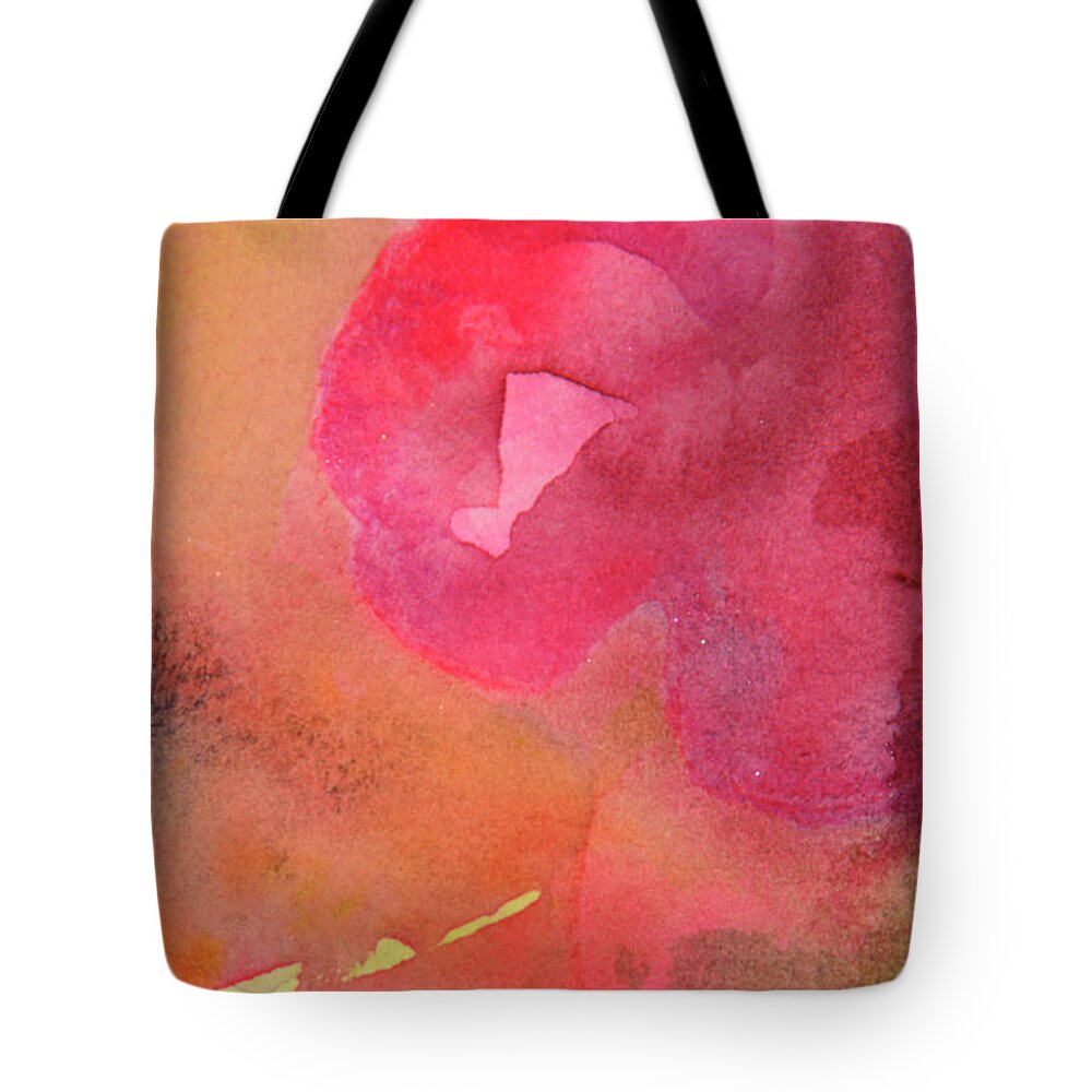 Art Tote Bag featuring the photograph Abstract Watercolours On Rough Handmade #2 by Kathy Collins