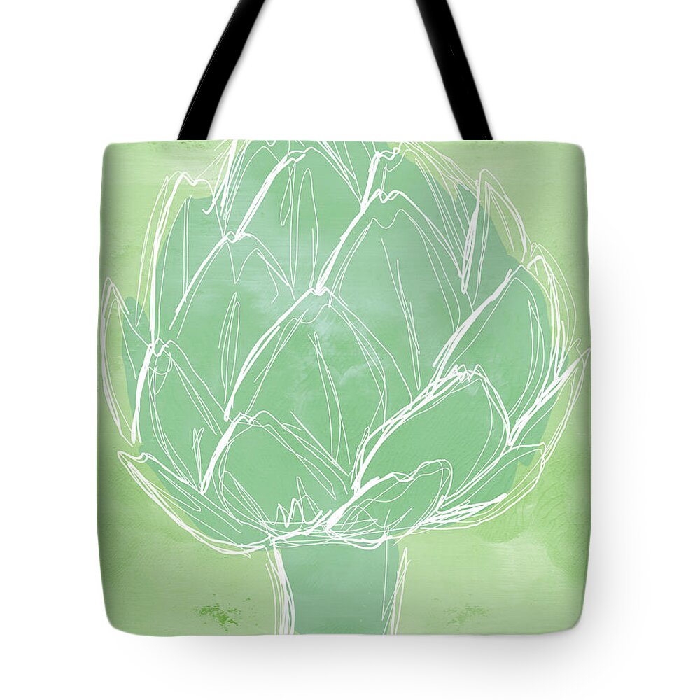 Artichoke Tote Bag featuring the painting Artichoke by Linda Woods