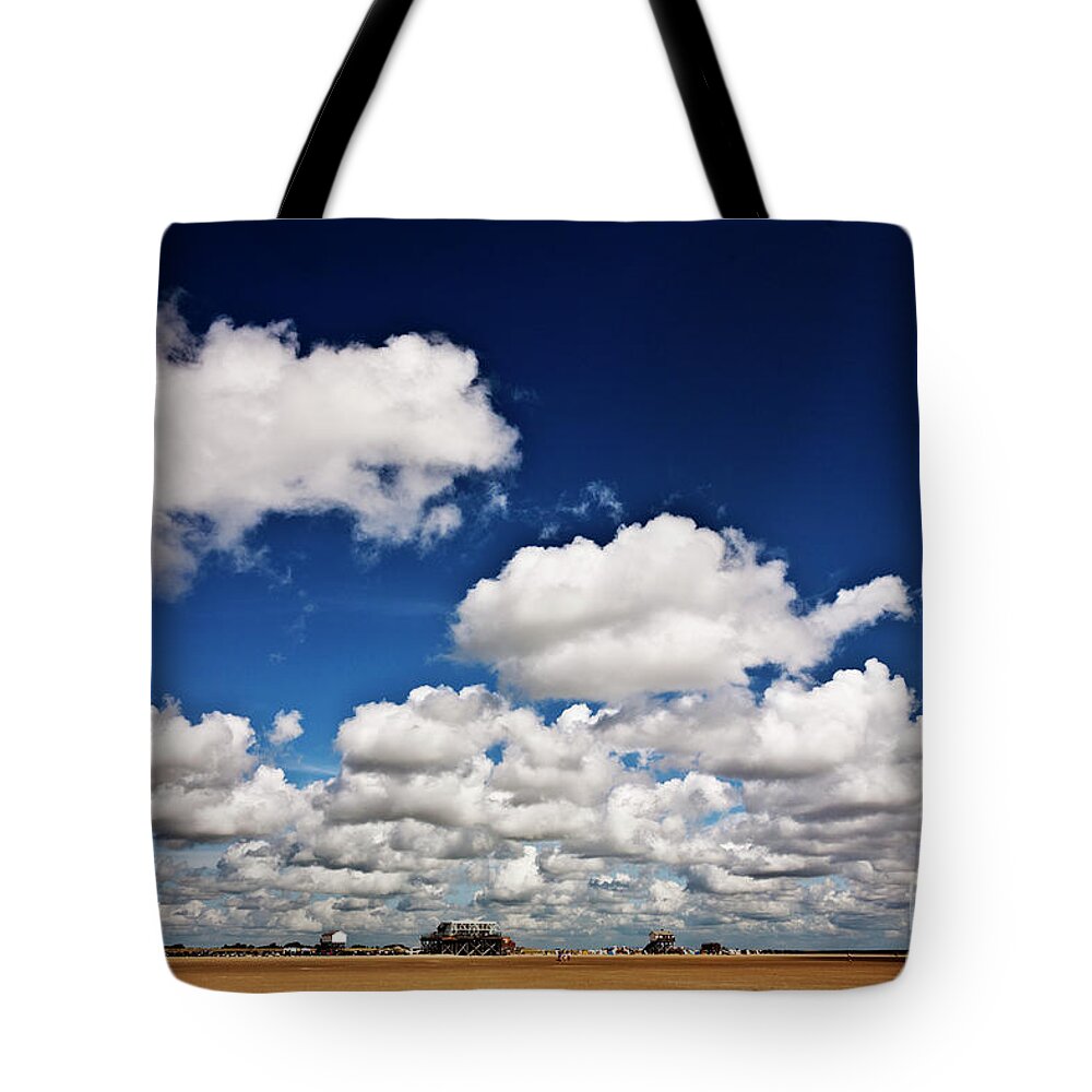 Beach Tote Bag featuring the photograph Beach Far and Wide by Heiko Koehrer-Wagner
