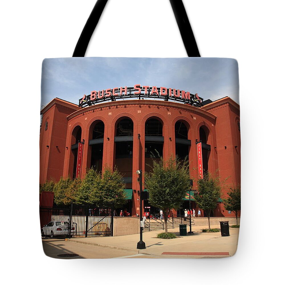 Busch Stadium - St. Louis Cardinals Tote Bag by Frank Romeo - Pixels