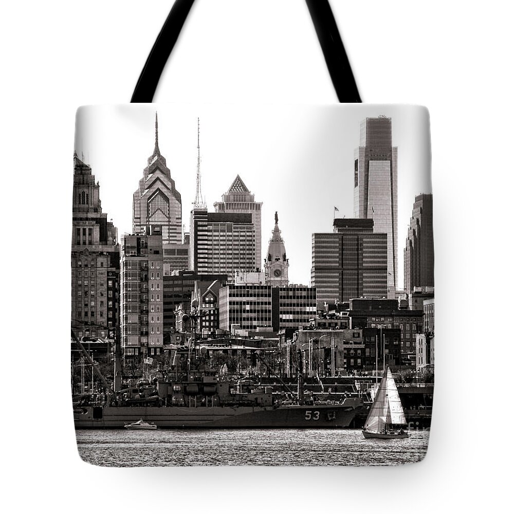 Philadelphia Tote Bag featuring the photograph Center City Philadelphia by Olivier Le Queinec
