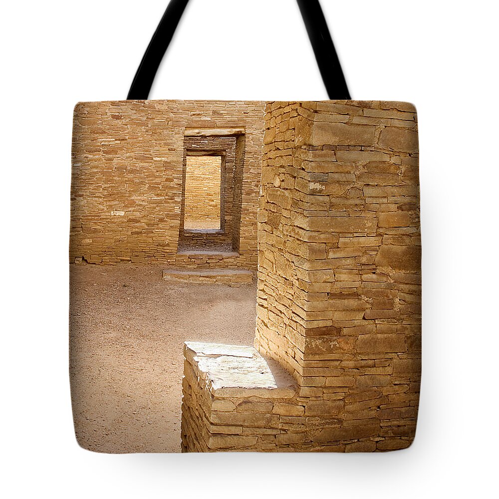 Ralser Tote Bag featuring the photograph Chaco canyon #3 by Steven Ralser