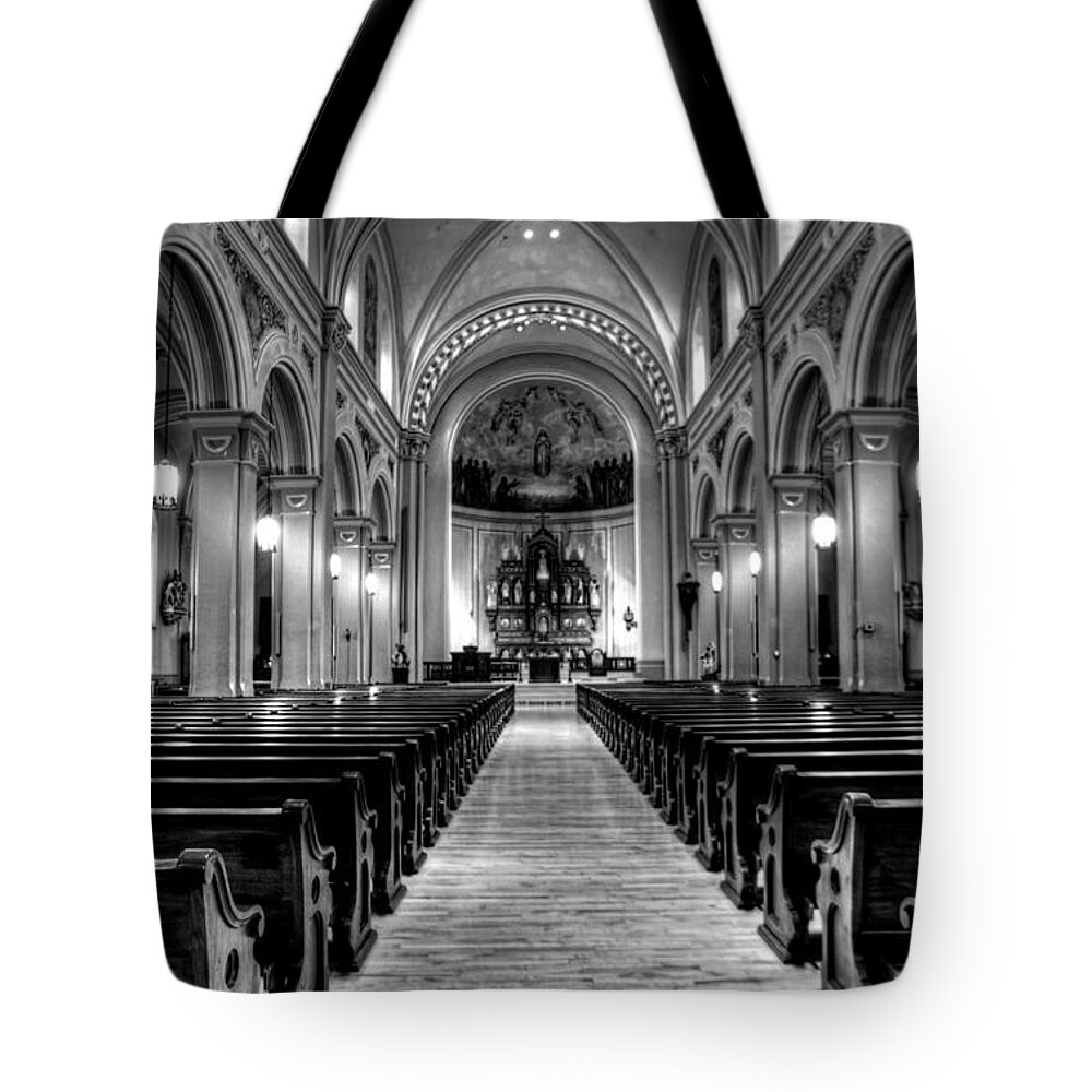 Mn Church Tote Bag featuring the photograph Church of the Assumption #16 by Amanda Stadther