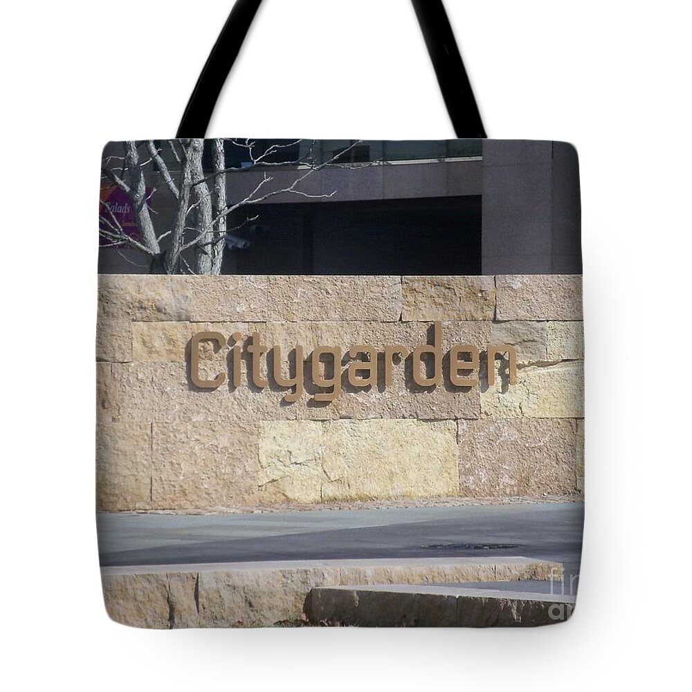  Tote Bag featuring the photograph City Garden by Kelly Awad