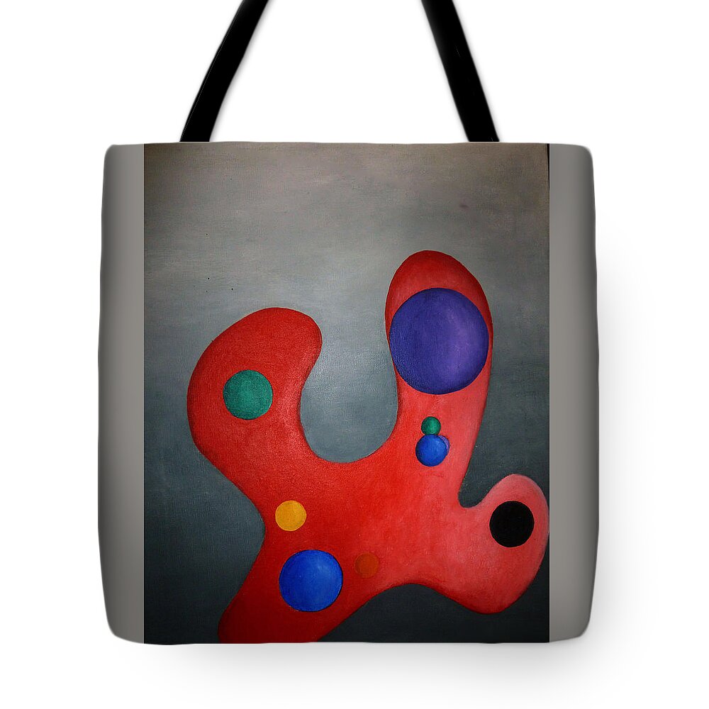 Fun Tote Bag featuring the painting Color Pallette by Jean Habeck