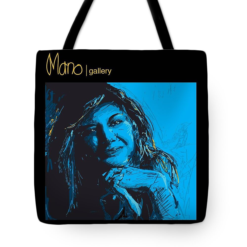 Portrait Tote Bag featuring the painting Commissioned Portraits #2 by Catf