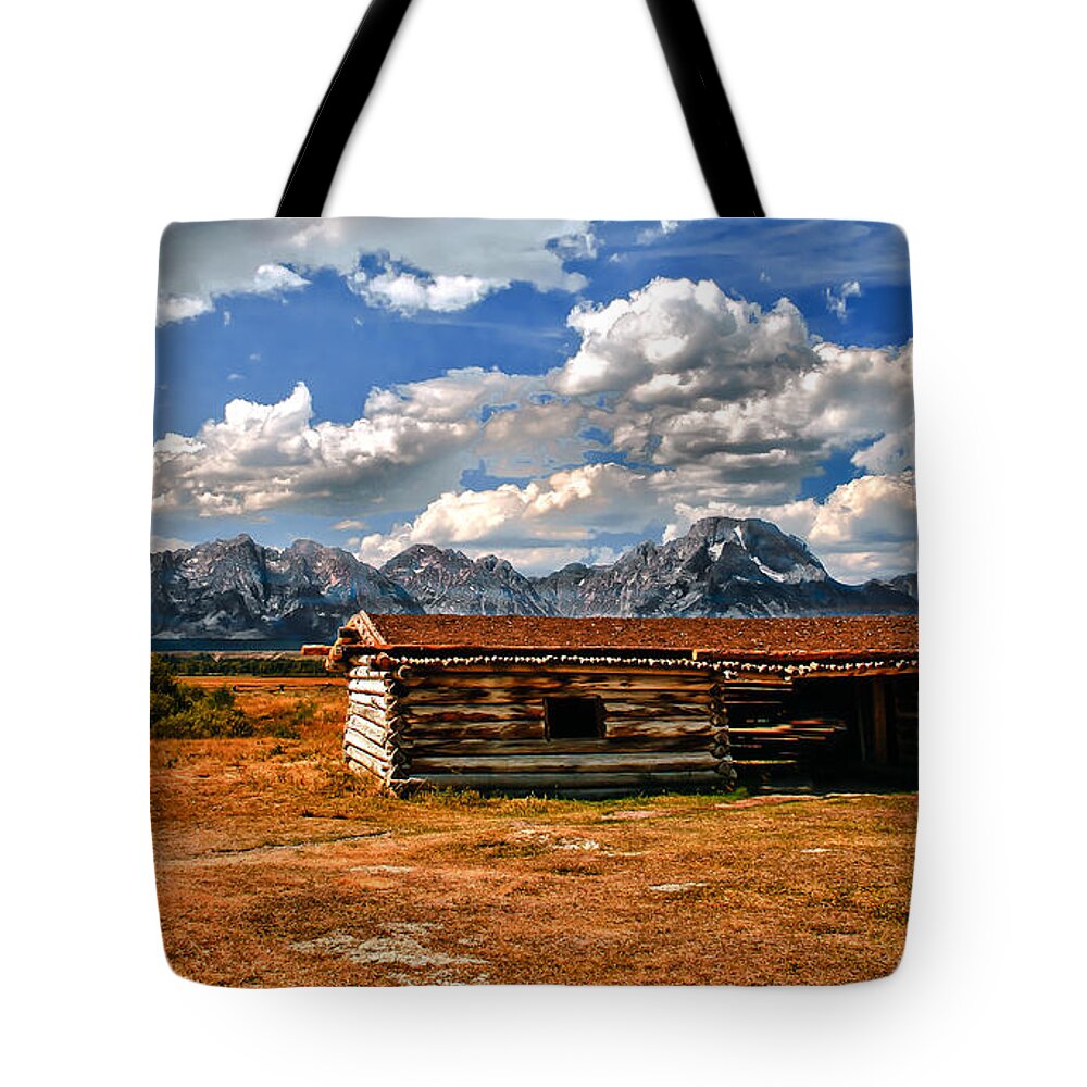 Cabin Tote Bag featuring the photograph Cunningham Cabin III by Robert Bales