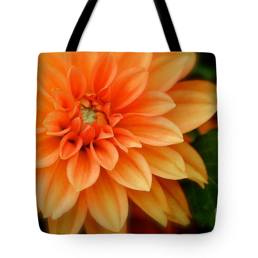 Orange Flower Tote Bag featuring the photograph Flower #2 by Deena Withycombe