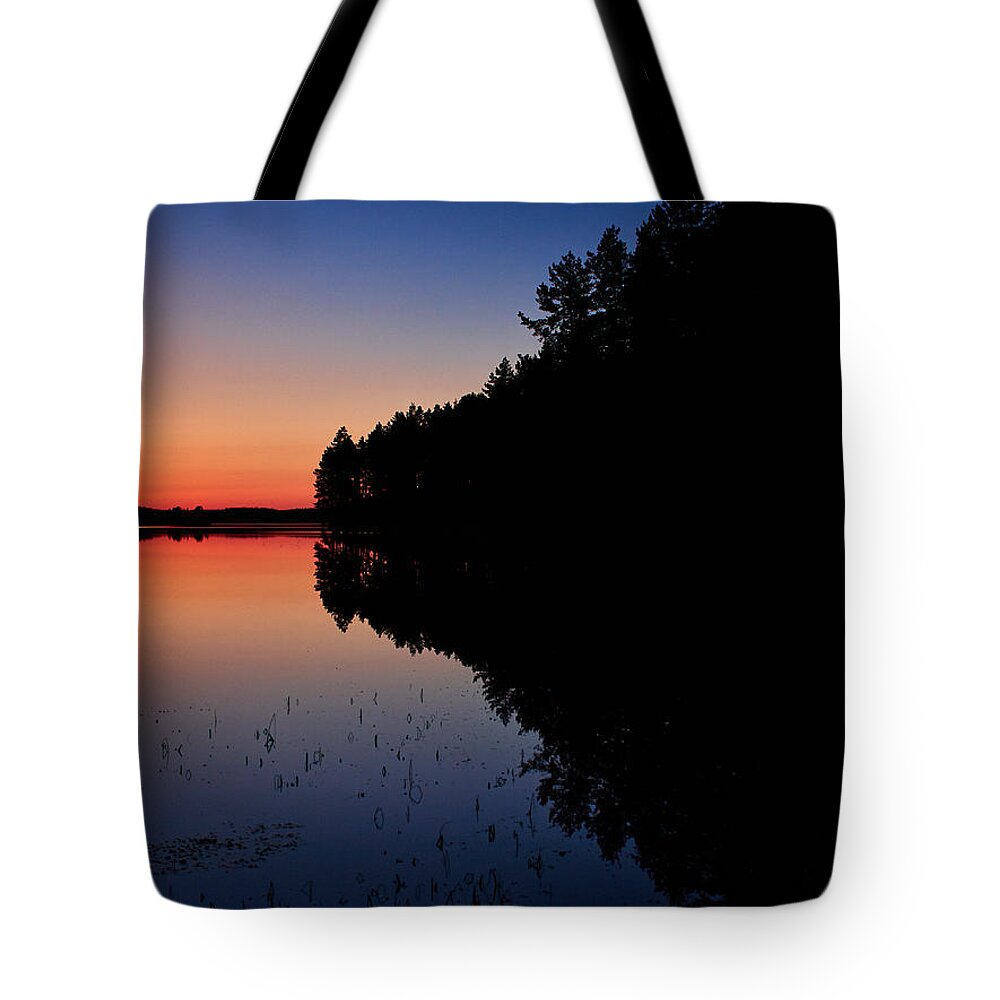 Lehto Tote Bag featuring the photograph Froggy sunset #2 by Jouko Lehto