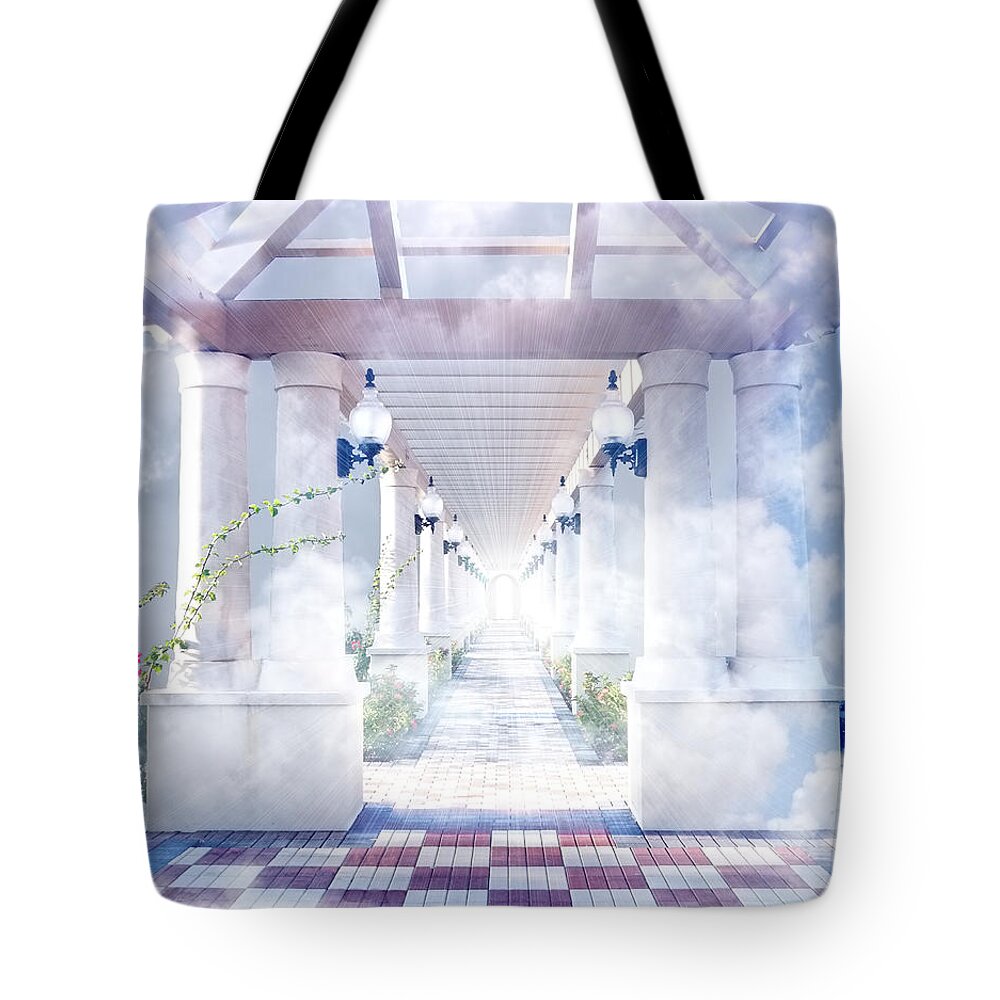 Surreal Tote Bag featuring the photograph Gateway to Heaven by Rudy Umans