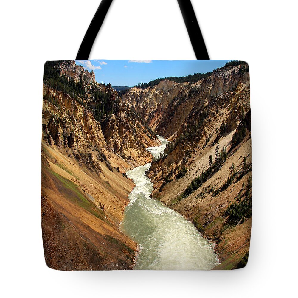 Grand Canyon Of Yellowstone Tote Bag featuring the photograph Grand Canyon of Yellowstone by Jemmy Archer