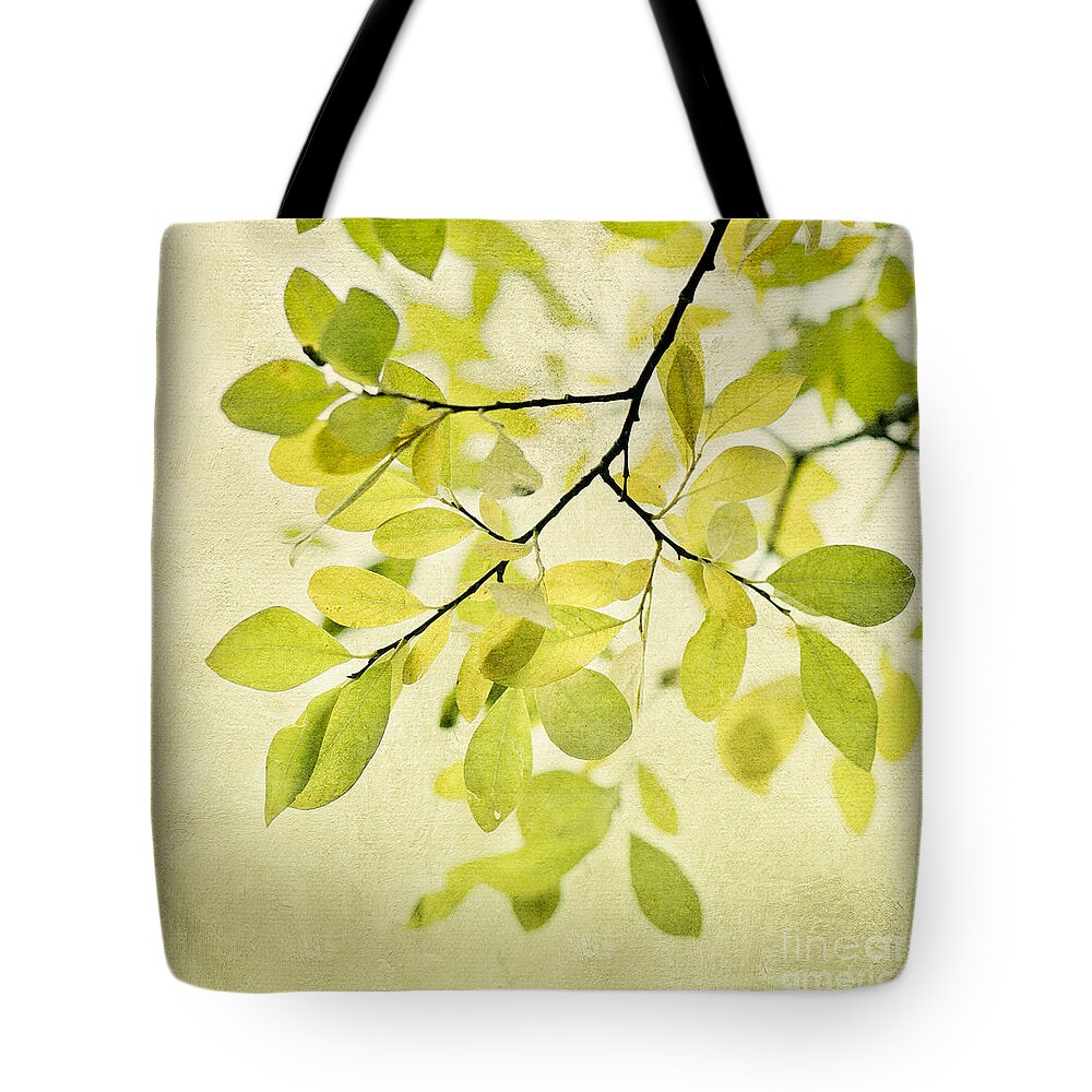 Foliage Tote Bag featuring the photograph Green Foliage Series #2 by Priska Wettstein