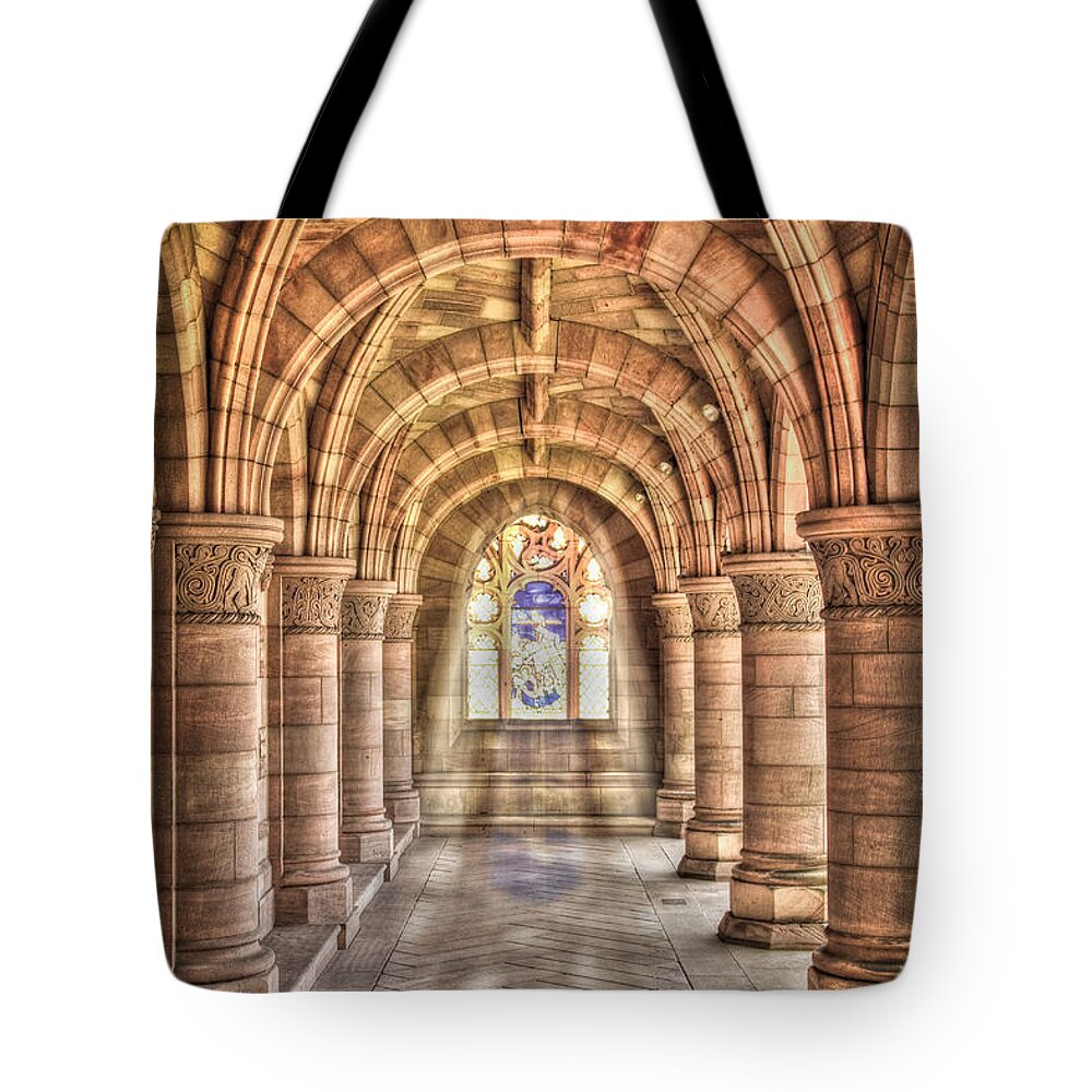 Architecture Tote Bag featuring the photograph Kelso Abbey by Sue Leonard