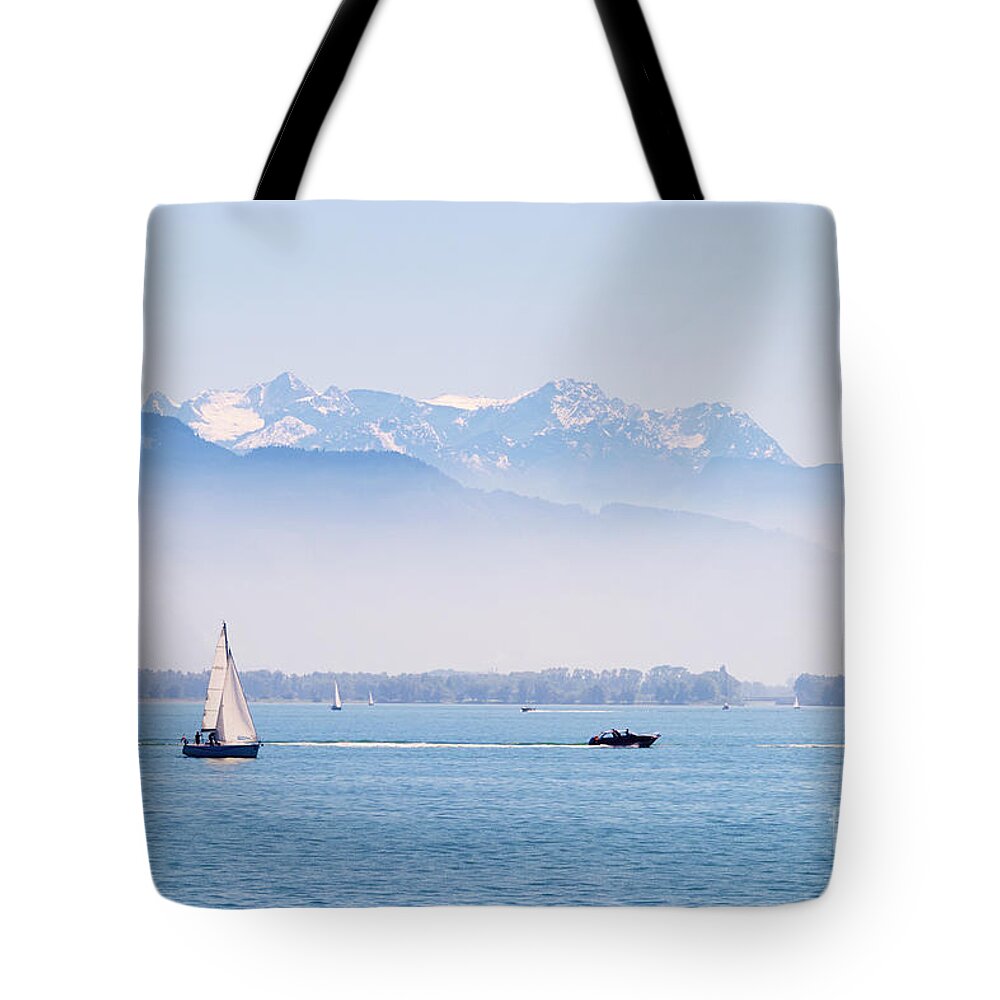 Alps Tote Bag featuring the photograph Lake of Constance #2 by Nick Biemans