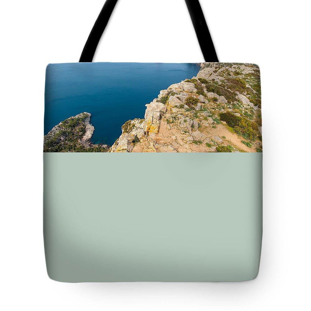 Cap De Formentor Tote Bag featuring the photograph Mallorca view #2 by Gary Eason