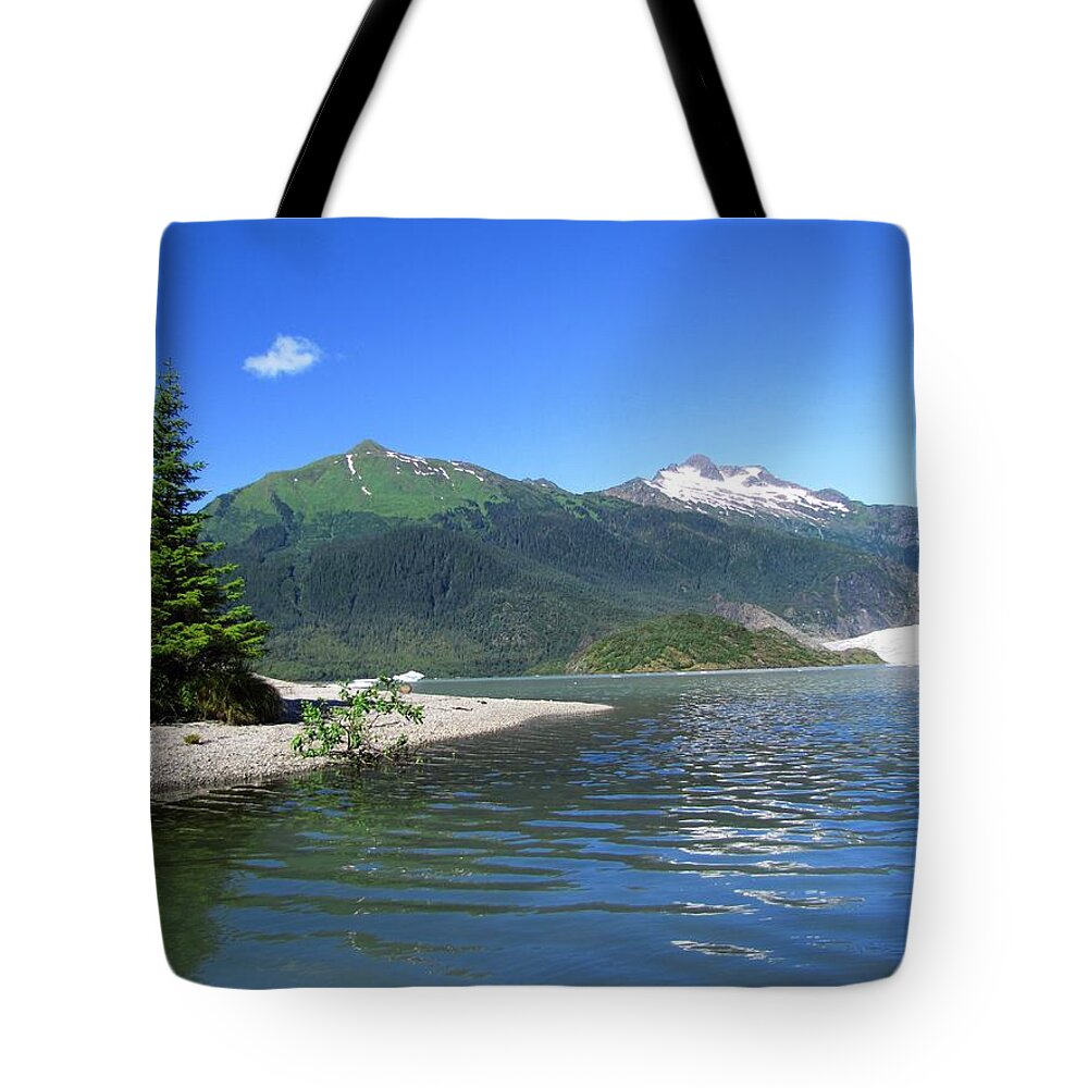 Mendenhall Glacier Tote Bag featuring the photograph Mendenhall Glacier #2 by Jennifer Wheatley Wolf
