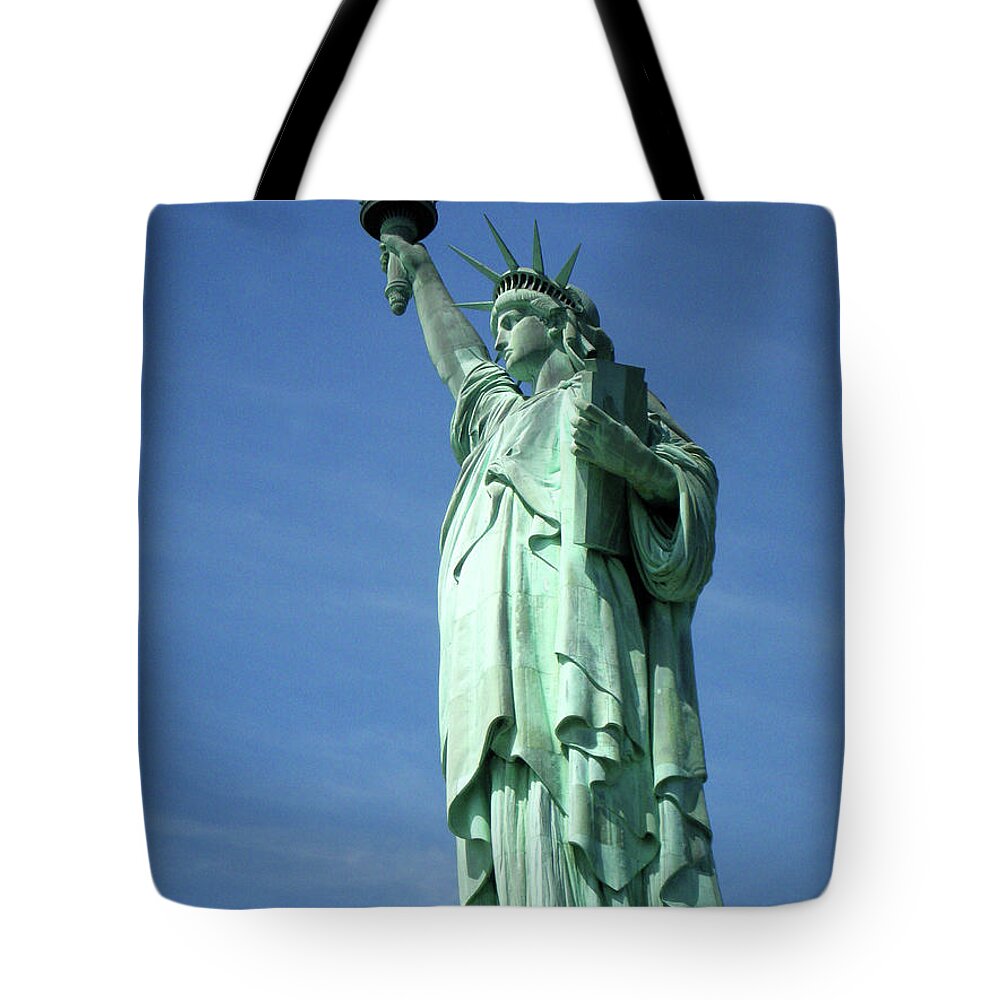 Statue Of Liberty Tote Bag featuring the photograph Miss Liberty #2 by Paul Mashburn