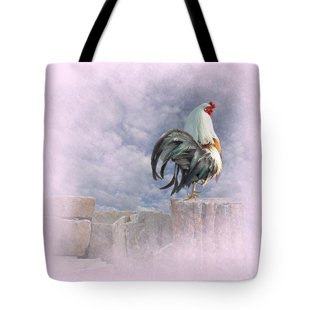 Rooster Tote Bag featuring the photograph Mr Rooster #1 by Jeff Burgess