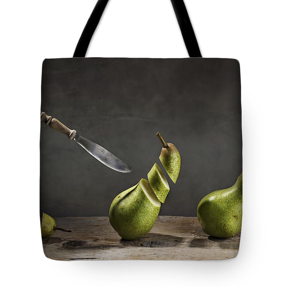 Pear Tote Bag featuring the photograph No Escape by Nailia Schwarz
