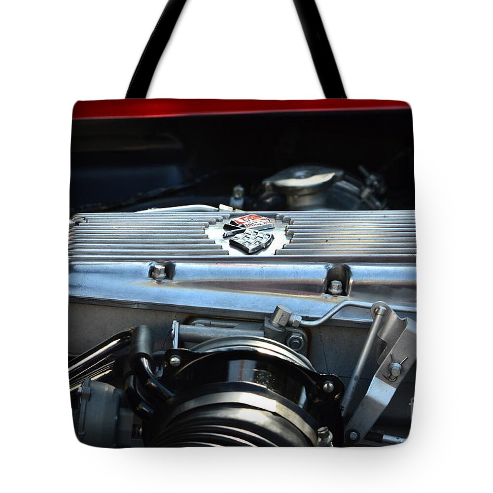  Tote Bag featuring the photograph Orig F. Injected 63 Corvette Stingray #2 by Dean Ferreira