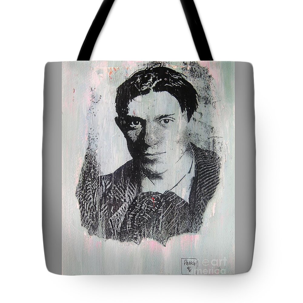 Original Tote Bag featuring the painting Pablo by Thea Recuerdo