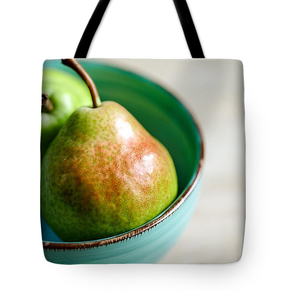 Pear Tote Bag featuring the photograph Pears by Nailia Schwarz