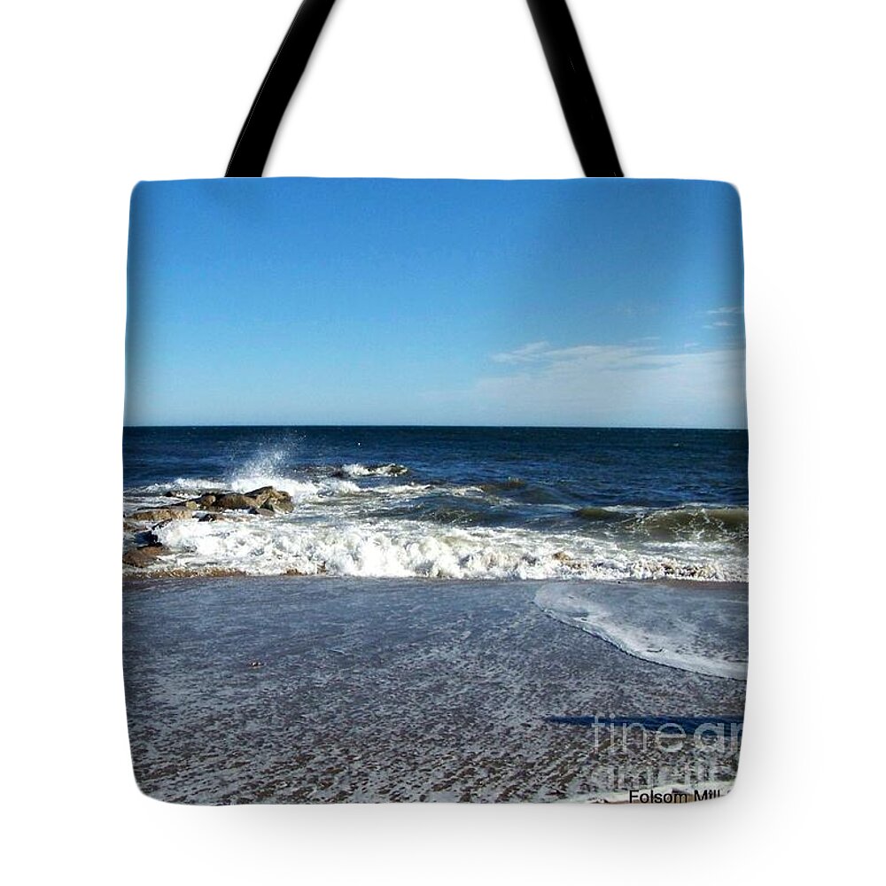 Massachusetts Beaches Tote Bag featuring the photograph Massachusetts Plum Island themed products by Eunice Miller