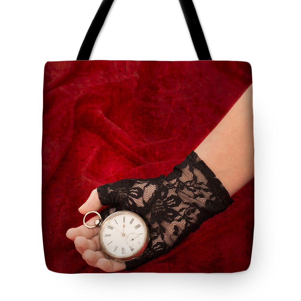 Girl Tote Bag featuring the photograph Pocket Watch #2 by Amanda Elwell