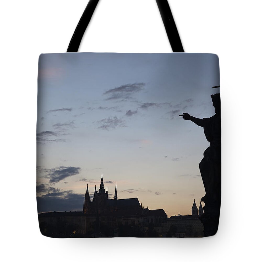 Czech Republic Tote Bag featuring the photograph Prague #5 by Maria Heyens