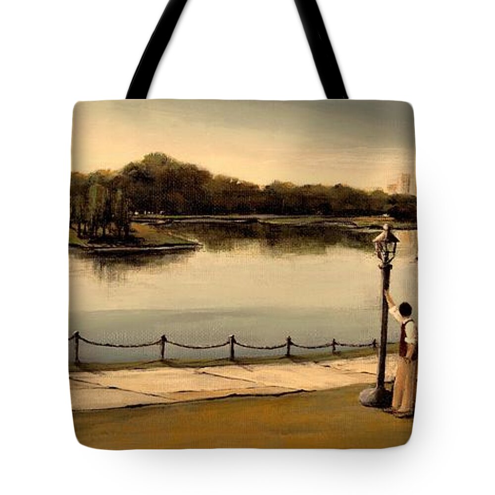  Fineartamerica.com Tote Bag featuring the painting Reflections by Diane Strain