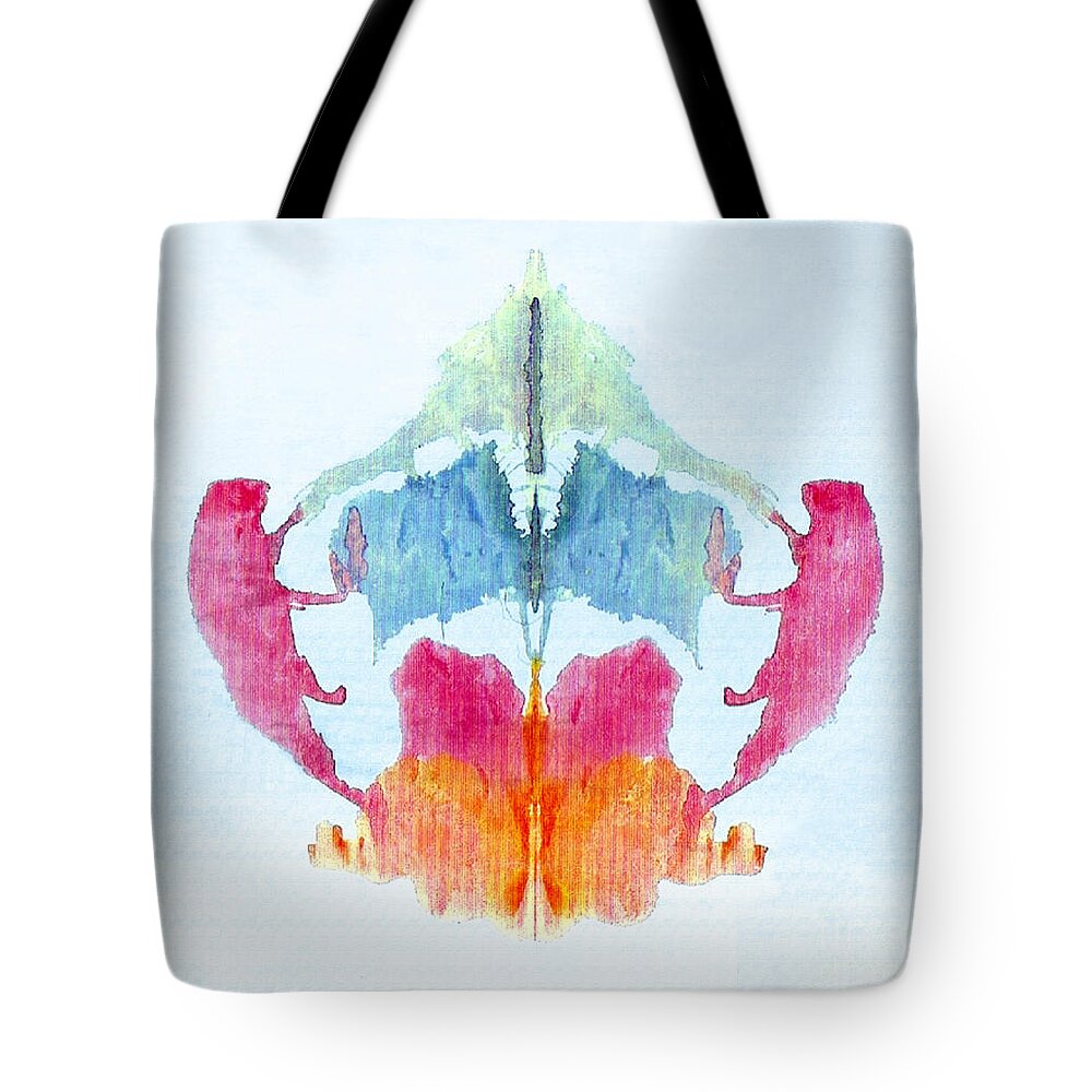 Science Tote Bag featuring the photograph Rorschach Test Card No. 8 #2 by Science Source