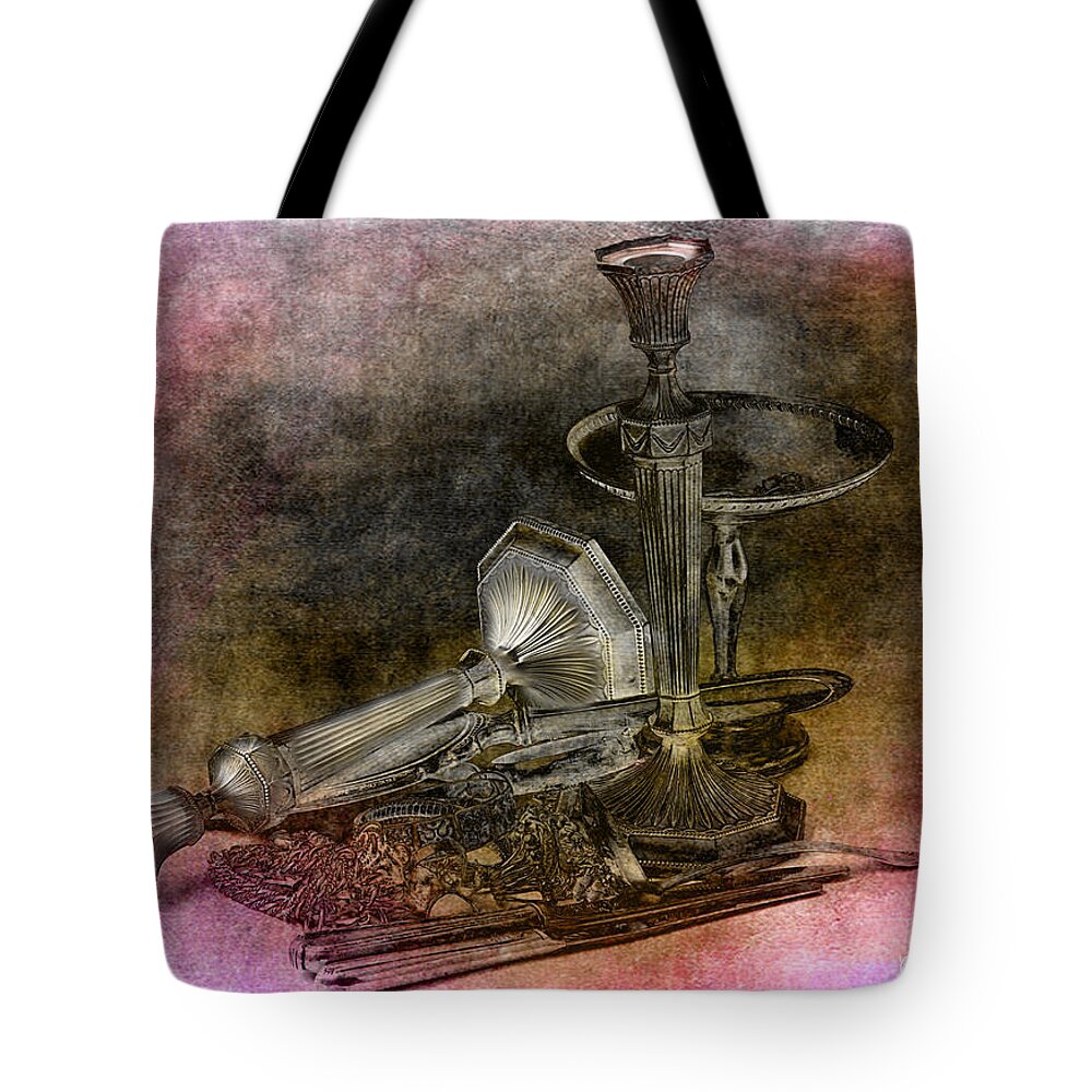 Accessories Tote Bag featuring the photograph Sterling Silver Scrap #2 by Gunter Nezhoda