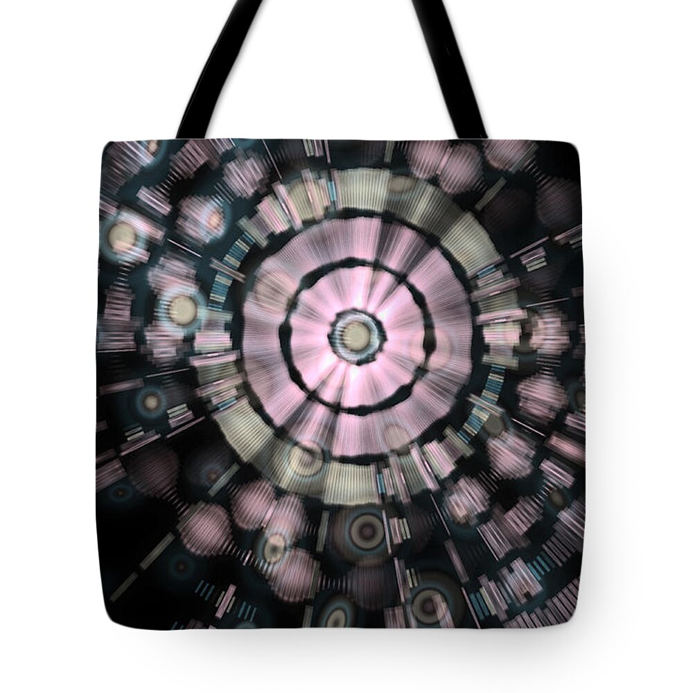 Digital Tote Bag featuring the digital art Supernova #2 by Charmaine Zoe