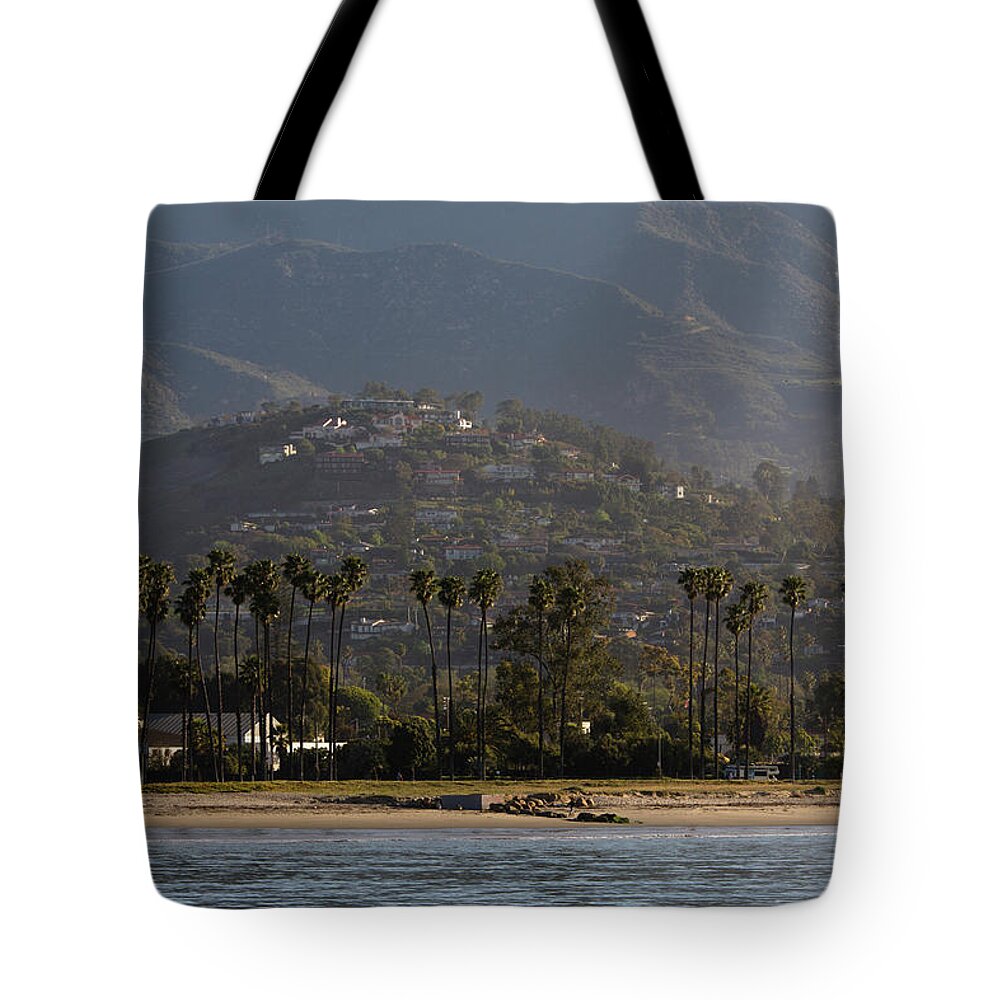 Mid Adult Women Tote Bag featuring the photograph The Womens Santa Barbara Outrigger Team #2 by Kyle Sparks