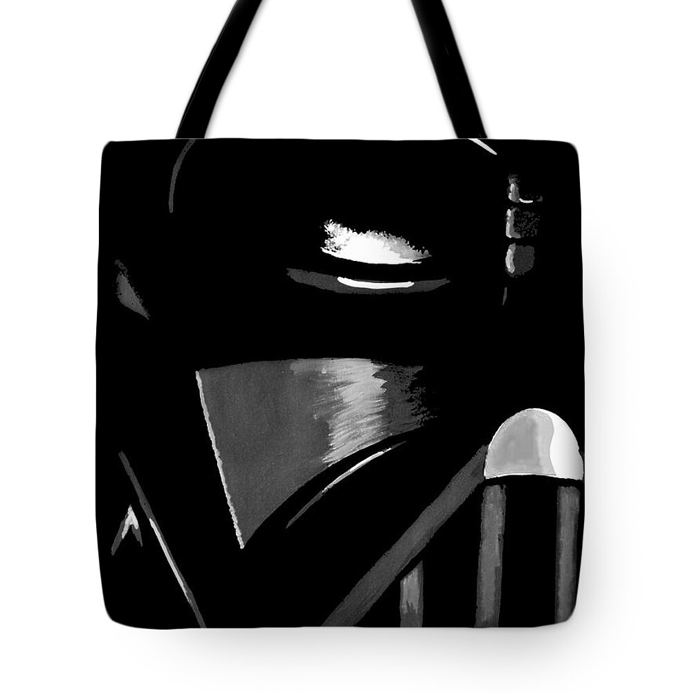 Star Wars Tote Bag featuring the painting Vader #2 by Dale Loos Jr