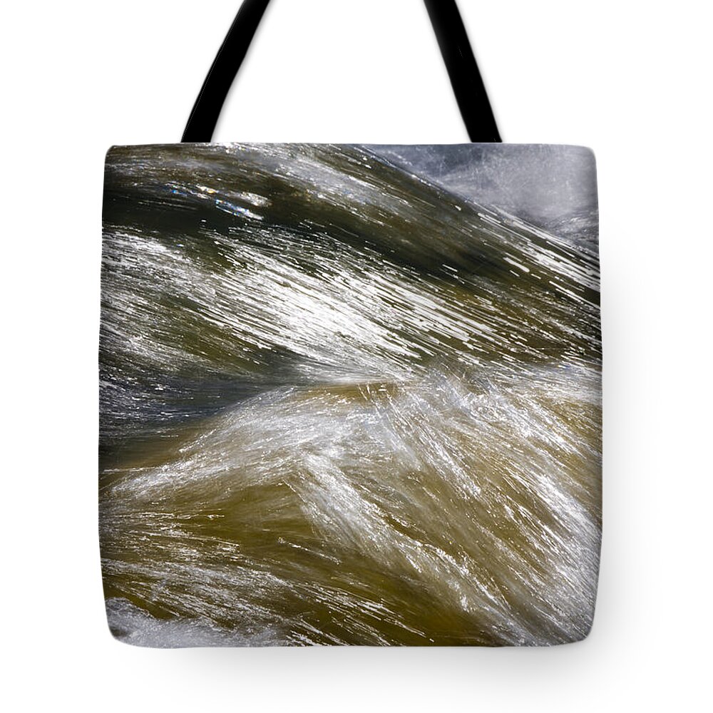 Heiko Tote Bag featuring the photograph Whirling River by Heiko Koehrer-Wagner