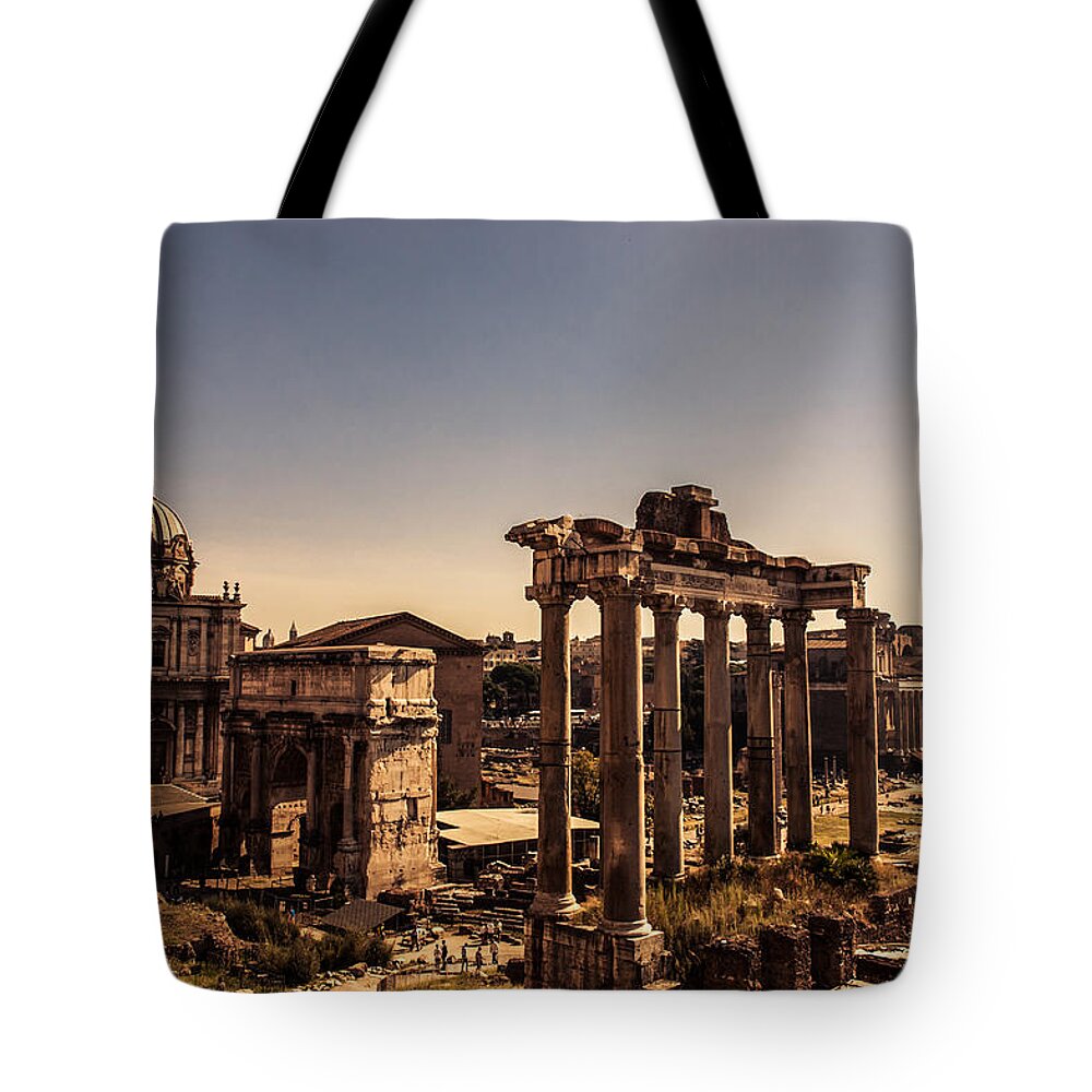 Italy Tote Bag featuring the photograph Whispers from the Past - italian landscape - Rome #1 by AM FineArtPrints