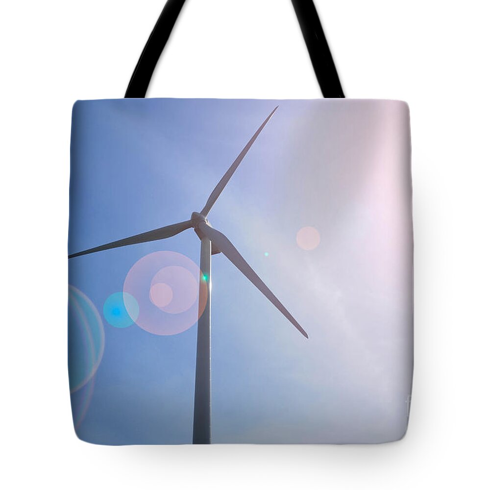 South Chestnut Wind Power Project Tote Bag featuring the photograph Wind Turbine #2 by Amy Cicconi
