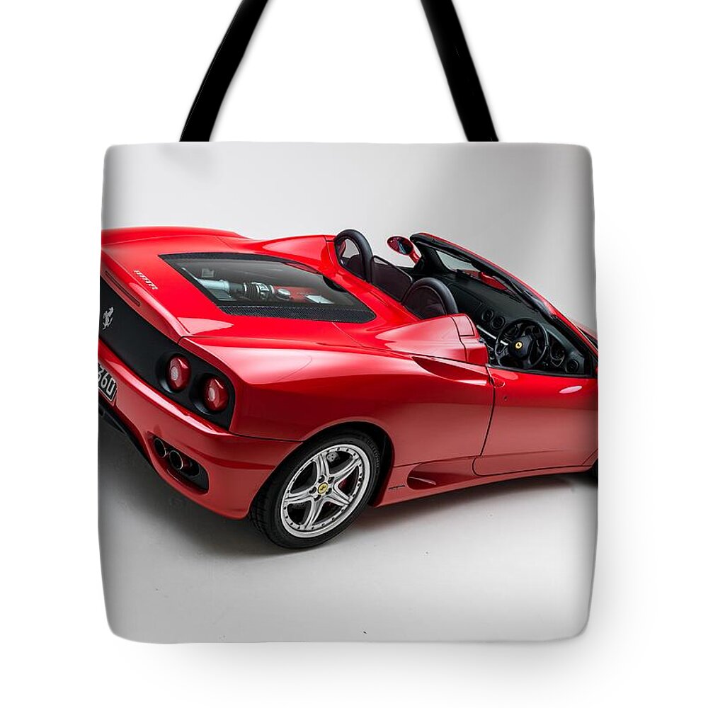 Car Tote Bag featuring the photograph 2002 Ferrari 360 Spider by Gianfranco Weiss