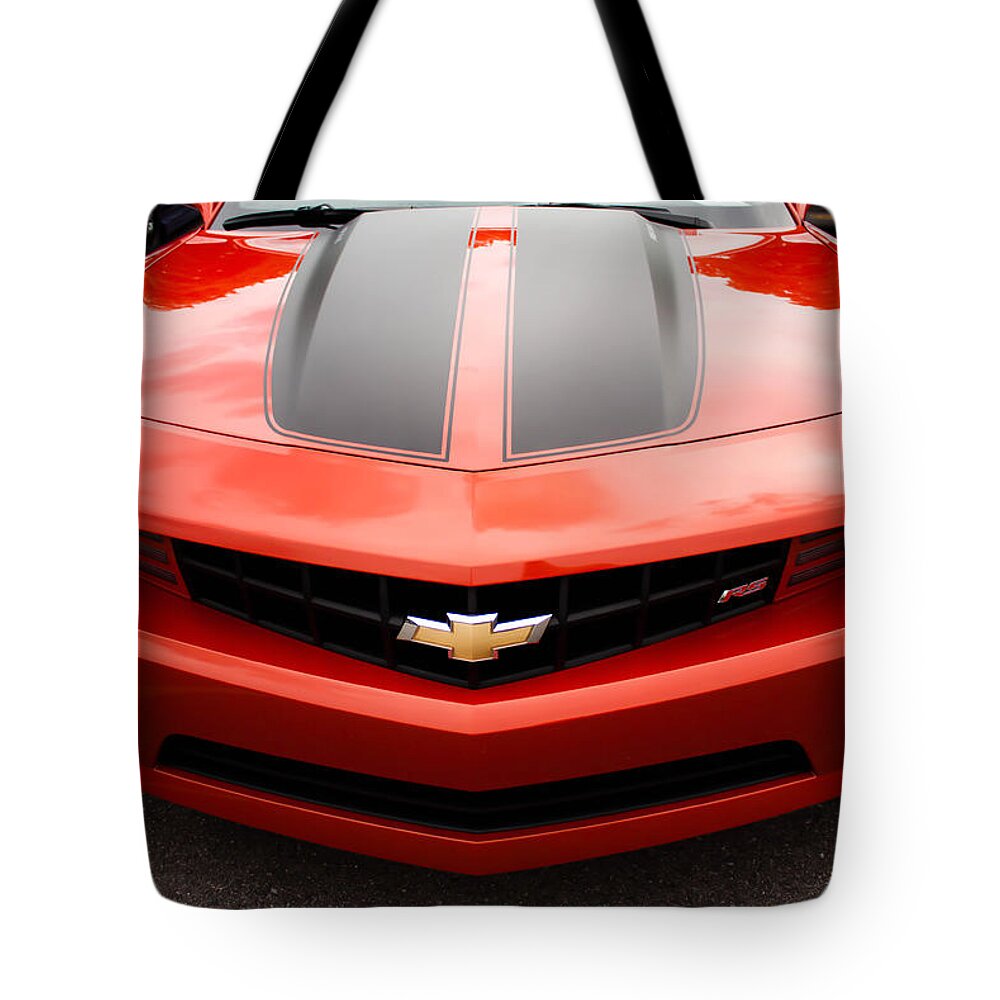2013 Chevy Camaro Rs Tote Bag featuring the photograph 2013 Chevy Camaro RS by Joann Copeland-Paul